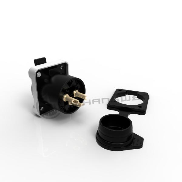 Mini XLR Female Connector Socket 3 Pin Connector Waterproof Outdoor