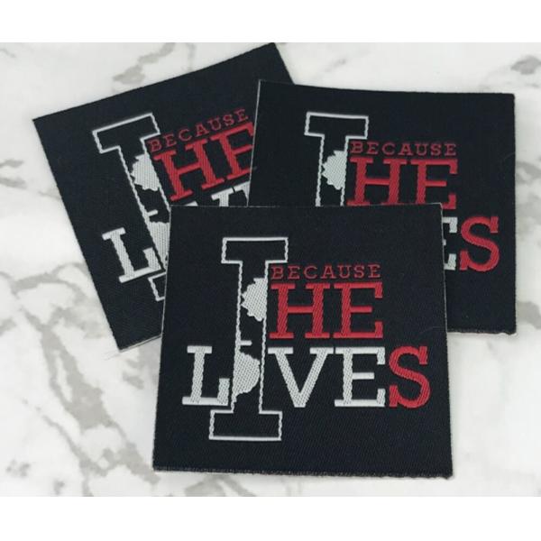 Iron On Clothing Neck Woven Fabric Labels Washable With Straight Cut