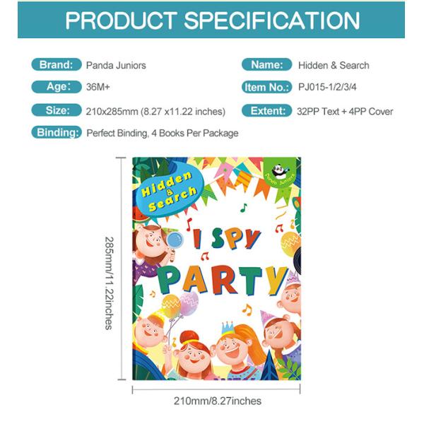 Enrich Cognition Hide And Seek Picture Book Paperback Kids Game Books I Spy Party
