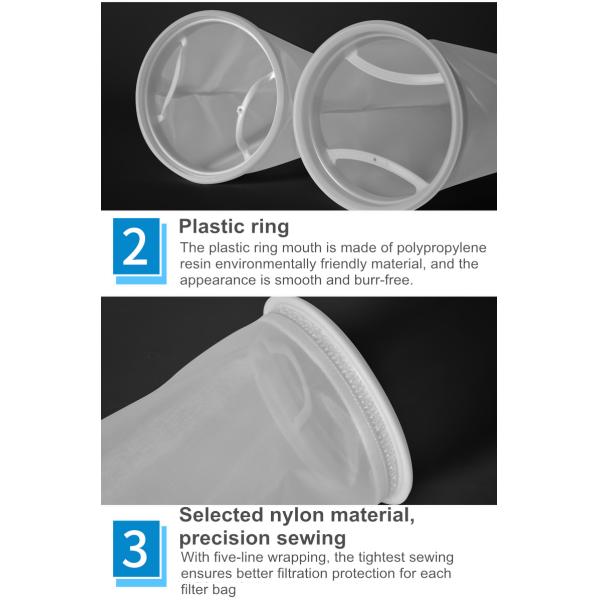 1# nylon filter bag paint coating glue liquid filter bag landfill filter bag 180*430 20-500 mesh