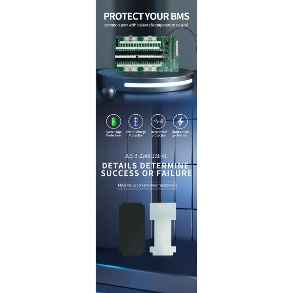 KLS battery management system pcba 6s 24s 40a 50a 60a 80a 100a lifepo4 6s 24V 48v 72V ncm lifepo4 bms for lifepo4 battery pack