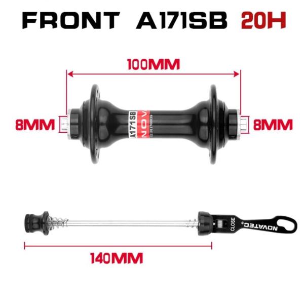 SAVA Bike And Cycle Accessories , Alloy Bicycle Wheel Hub front 100mm / rear 130mm