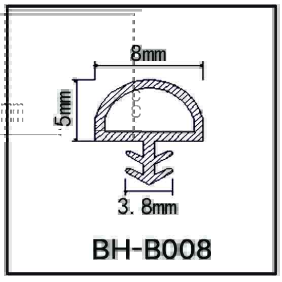 Extruded PVC Rubber Weather Strip For Wooden Door CE approved