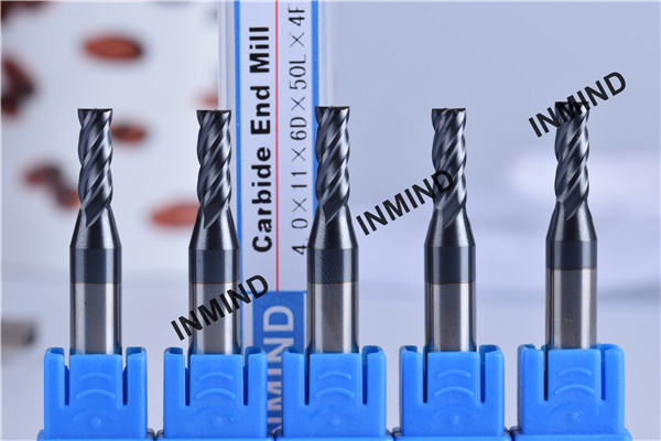 Power Shank 4*11*6D*50L*4F , 6mm shank , AlTiN Coating Square drill end mill 4 Flute , carbide cutter