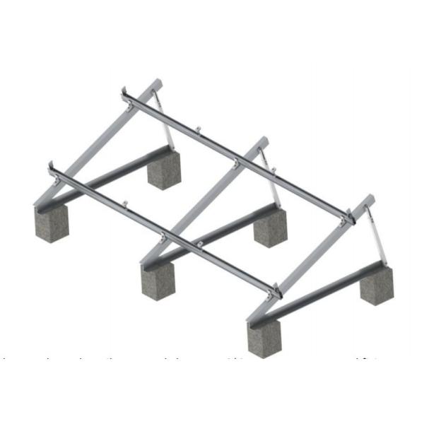 Triangle Frame Adjustable Solar Panel Mounting System For Flat Roof Or Ground