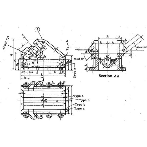JIS F 2002 Cast Iron Dog Type Chain Cable Compressor Ship Mooring Equipment