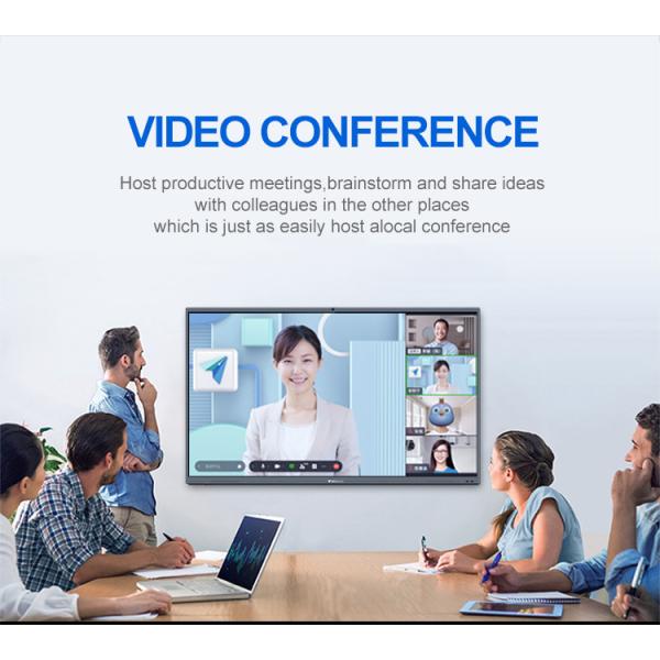 100'' Digital Interactive Board Smart Digital IR Whiteboard Interactive Display Stand For Meeting