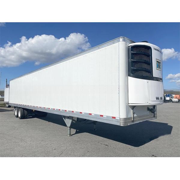 Semi-Trailer Truck 2 Axles 8 Wheels 40ft 48ft 53ft Flatbed 12R22.5 Tyre Insulated Van Reefer Steel Iron Material TS16949 Certificate