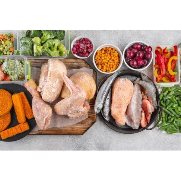 Frozen Food Granule Packing Machine Chicken Wings Chicken Feet Packaging