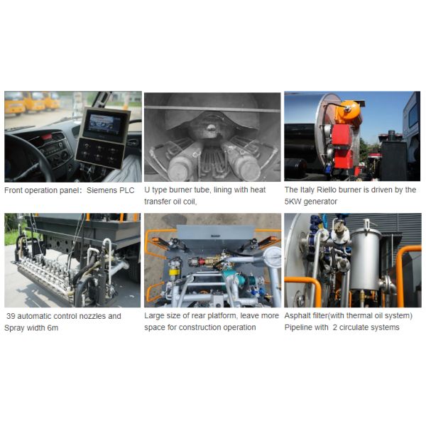 2 Axle Trailer Asphalt Distributor With Hand Spray 1500L 2000L Tank Capacity