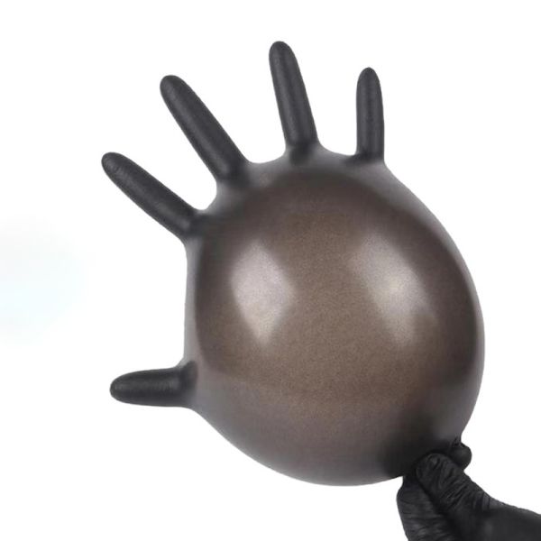 MSDS Sterile Nitrile Exam Gloves / 6 Mil Black Nitrile Gloves