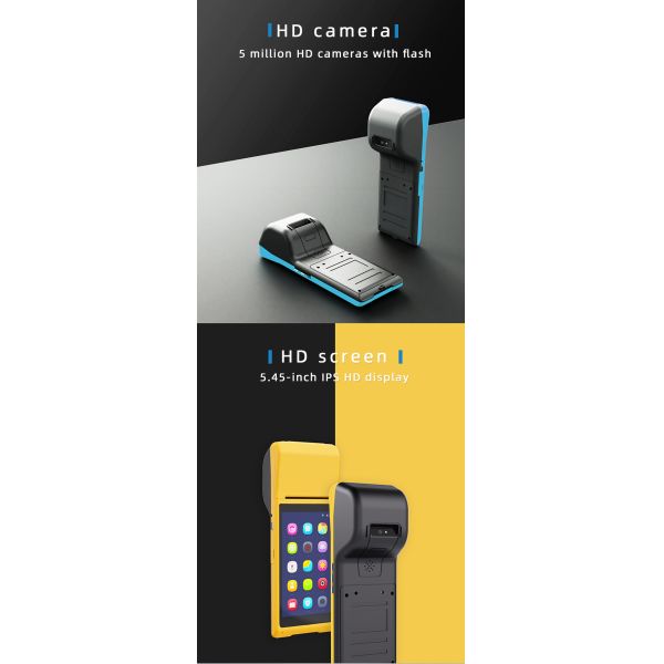58mm Thermal Receipt Printer and Wireless Scanner Built-in in Model Q8 Android 8.1 POS