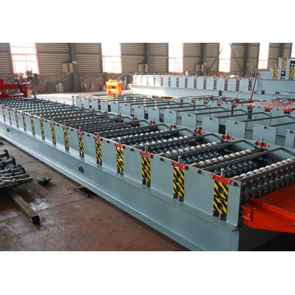 Solid Shaft Roof Roll Forming Machine / Corrugated Sheet Making Machine