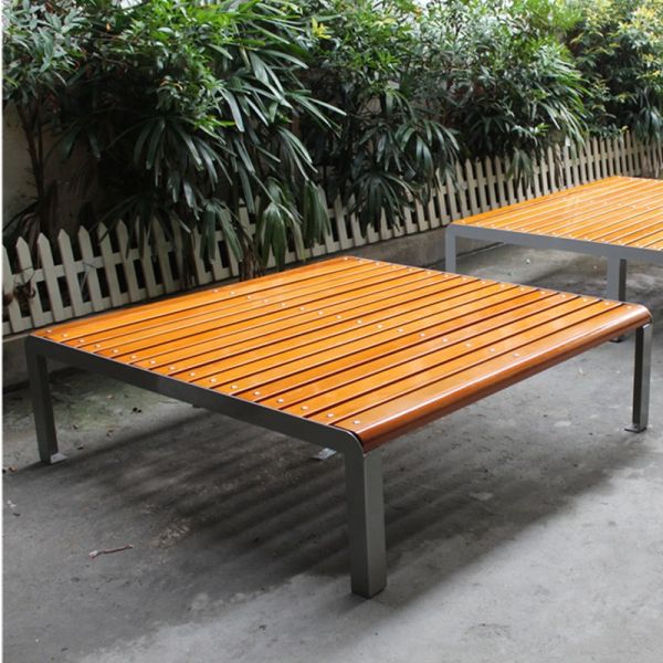 Modern Solid Wood Outdoor Bench Solid Timber Bench 1400mm 1800mm Long