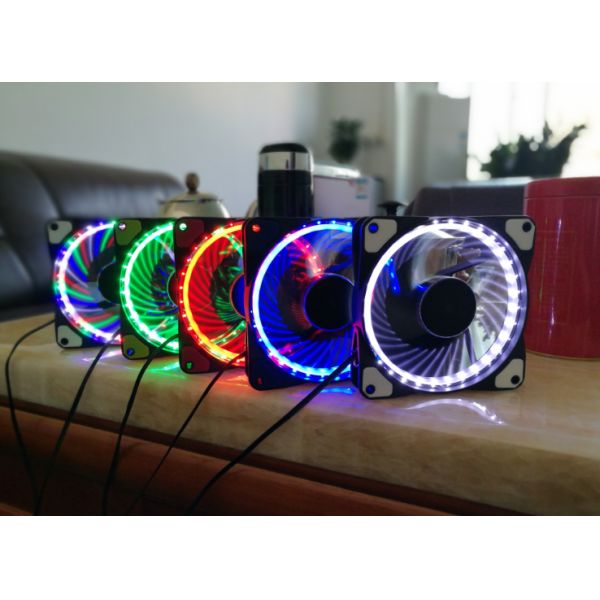 NEW design 12v 120*120*25mm Ring LED PC Case Fan