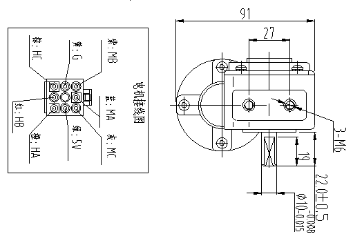 24V DC Brushless Motor Round Automatic Garage Door Opener with silent work