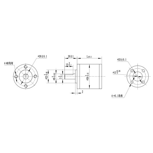42mm 68 Oz-In 6.56v 2 Phase Stepper Motor Gear Box Planetary Gearbox 42BYGH868-14AG5