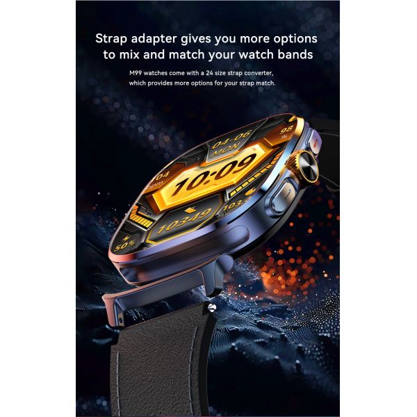 IP67 Waterproof 2025 M99 4G SIM Card Smart Watch with Phone BT Call NFC GPS Deepseek Youtube Tiktok Whatsapp Support