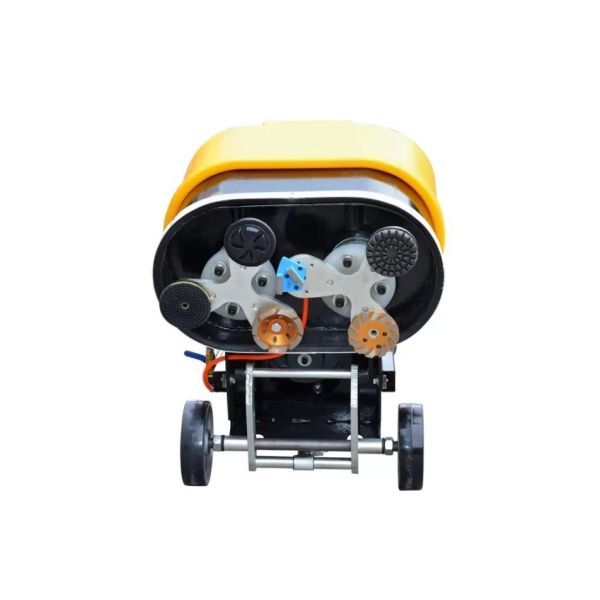 Yellow Single Phase 6 Heads Marble Floor Polisher Machine 5.5HP