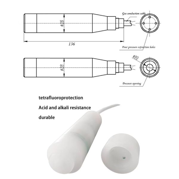 Split-Type Submersible Level Gauge with LCD Display 4-20mA Output 24VDC