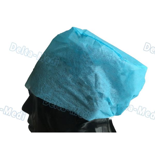 PP / SMS Material Disposable Surgical Caps Anti Static Good Permeability