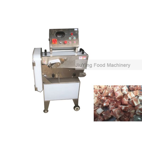 JY-303A 304SUS 120 mm Width Conveyor Belt Frozen Ribs Cutting Machine Slitting Machine Meat Dicing Machine