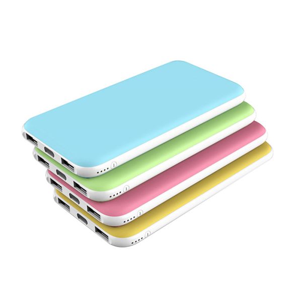 Polymer Plastic Power Bank 10000 Milliampere Battery Capacity With Double Usb Ports