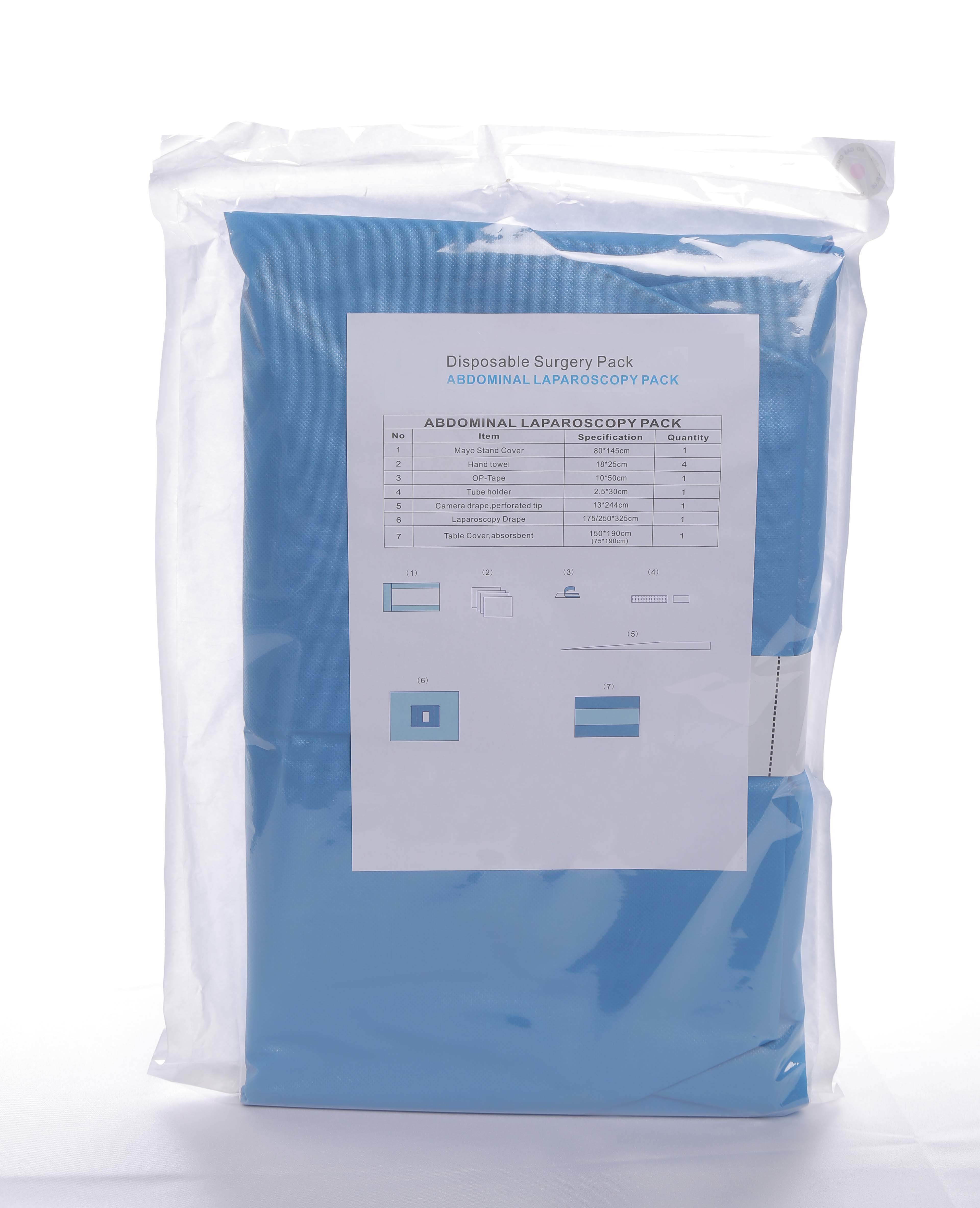 China Sterile Surgical Laparotomy Drape Adhesive Laparoscopy Drape wholesale