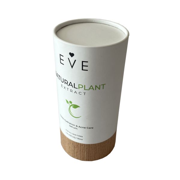 Custom 150gsm Kraft Paper Cans Packaging Recycled Tube Tea Box
