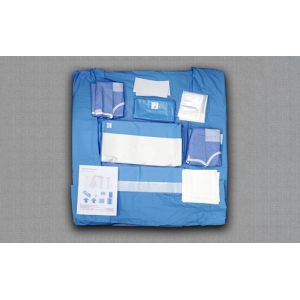 China Hospital Use Disposable Surgical Cardiovascular Drapes Pack / Kit Sterilized SMMS wholesale