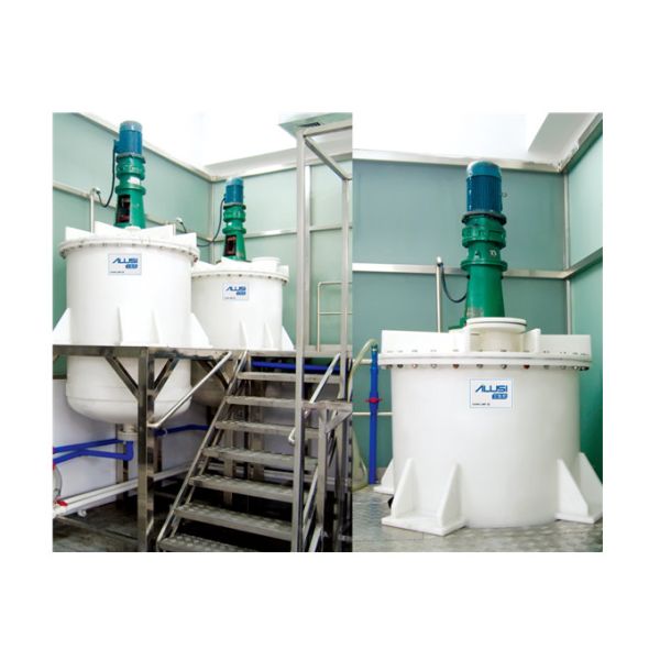 1000L Toilet Bleacher Detergent Making Machine Bleach Hypochlorite Anti Corrosive Mixer Liquid Chemical Mixing Tank