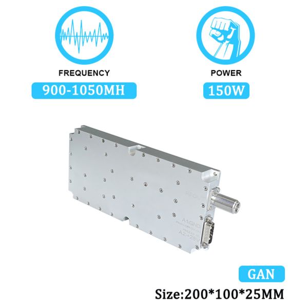 150W 900-1050MHz PA Power Amplifier Signal Blocking Device Anti Drone Fpv Uav Drones Module With GAN And Isolation Protector