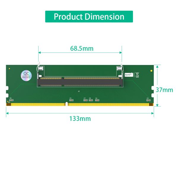 SO DDR3 204PIN to DDR3 240PIN Adapter for Memory Expansion Need