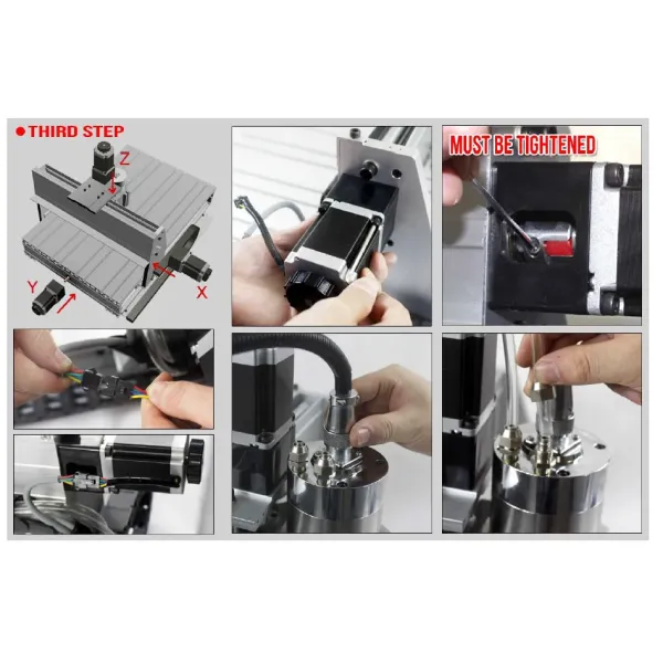 4 Axis USB MACH3 6040 CNC Router Milling Machine Square Guide Rail Version 2.2KW