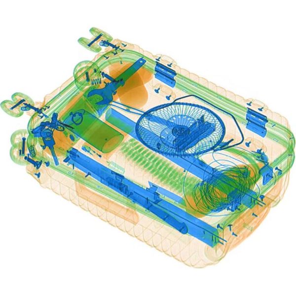 Dual Energy Imaging X Ray Baggage Screening Machine / Security Inspection System