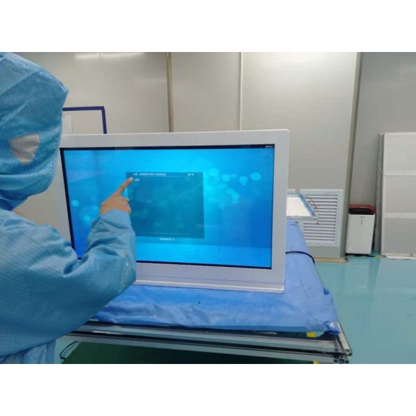 400nits 86" Portrait Transparent LCD Display FCC For Trade Show