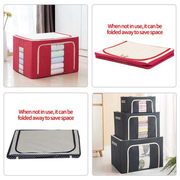 Odorless Fabric Covered Storage Boxes , Dustproof Clothes Storage Bins ISO9001