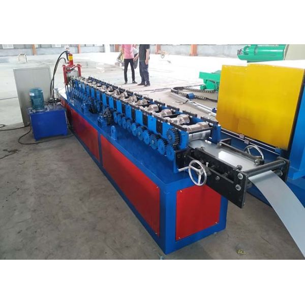 131mm Galvanized Roller Shutter Door Roll Forming Machine With PLC Control Box