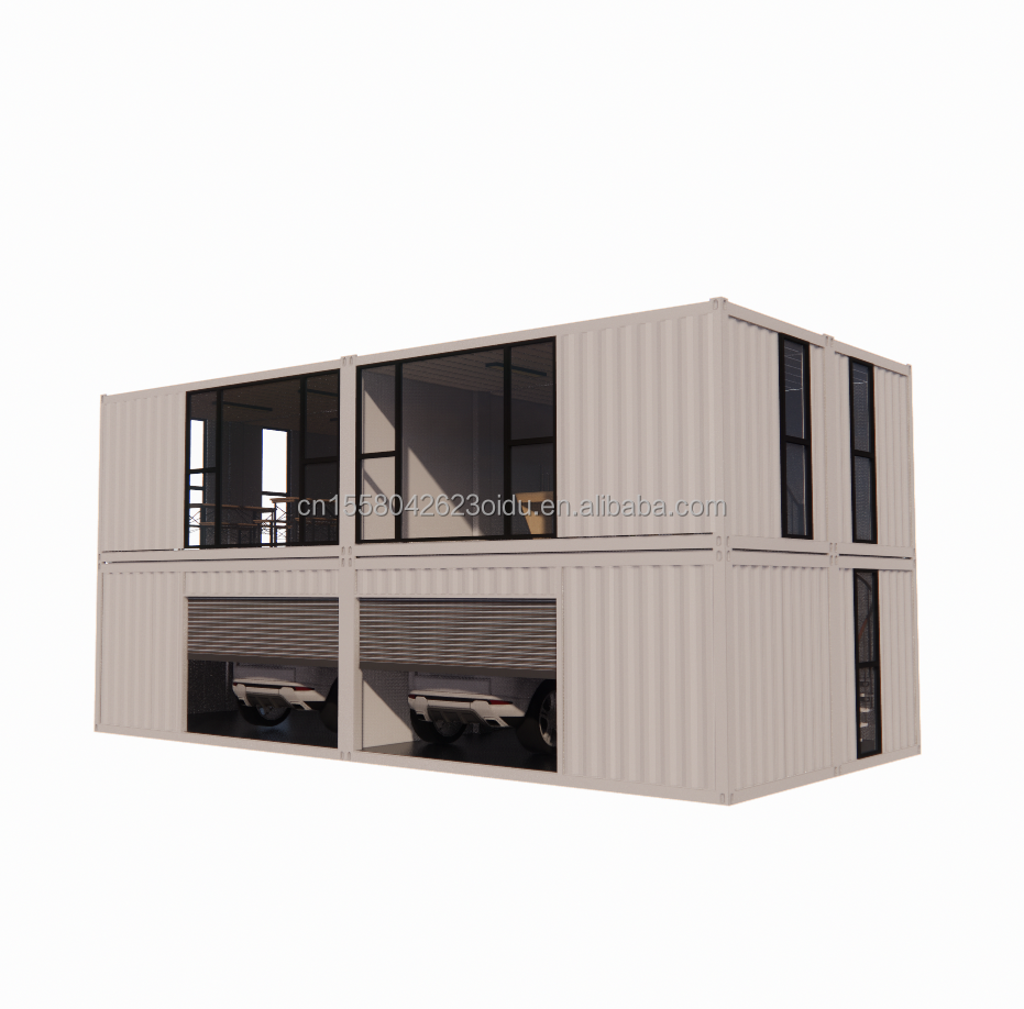 Customizable Flat Package Prefabricated House with Modern Design Style and Aluminum Alloy Windows