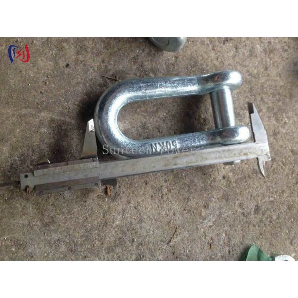 Forged High Strength Shackle with 300KN Maximum Pulling Force for 10KV-500KV Power Grid Construction