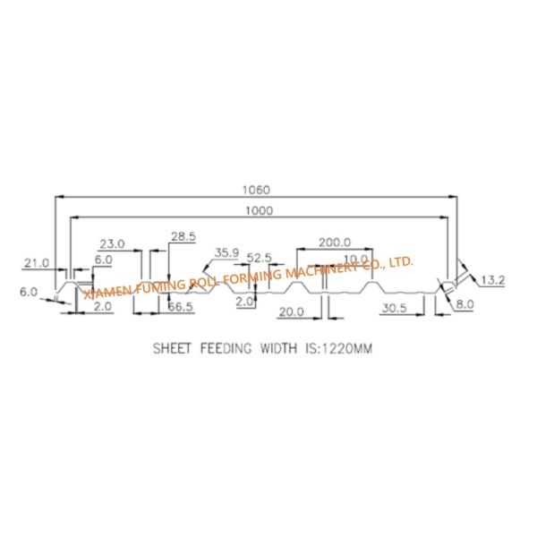 Safe 7.5KW Roof Panel Roll Forming Machine Precise Cutting Length