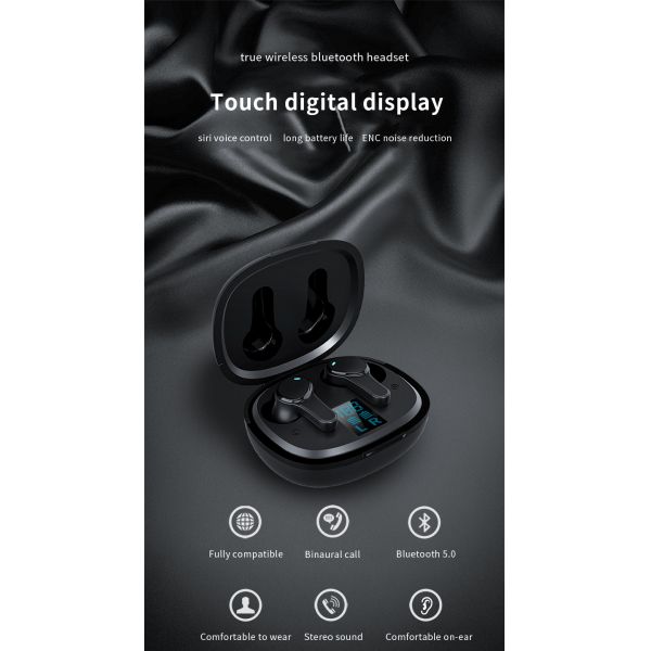 Gaming Waterproof Bluetooth Earphones , Anc Wireless Earbuds BT5.0