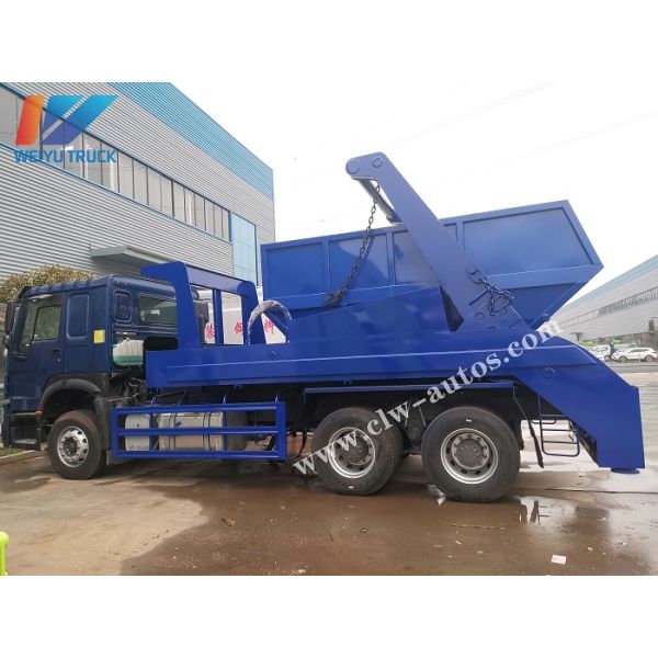 Bulk Order Sinotruk Howo Garbage Collection Truck 12cbm / 10Tons Swing Arm