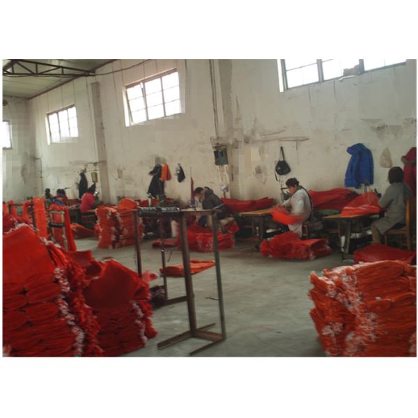 PP Woven Garlic Mesh Bag Vegetable Packing Bag Drawstring Woven Mesh Sacks