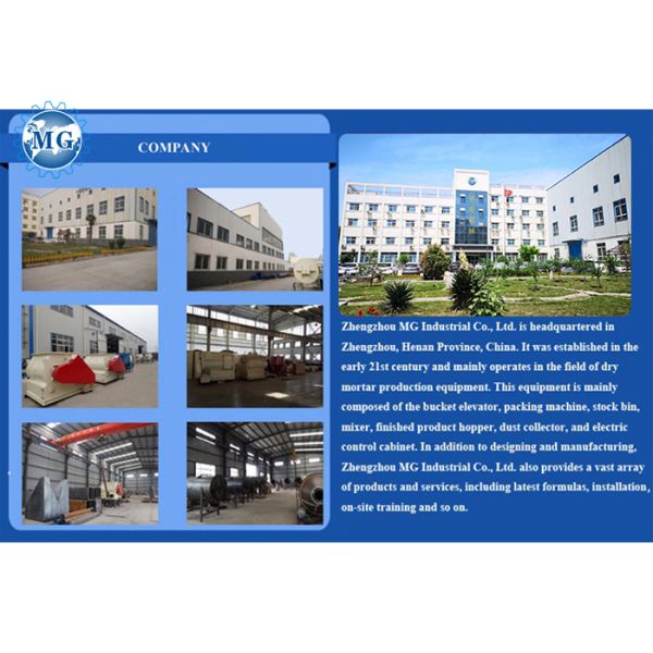 PLC Control Dry Mortar Production Line Putty Powder Production Line CE