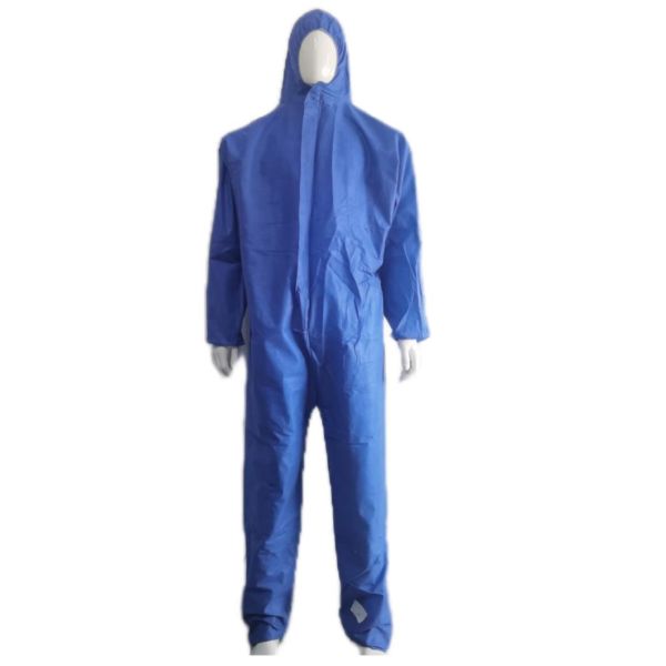 Chemical Protective Coveralls SMS Waterproof Dustproof Lightweight Disposable OEM Coveralls