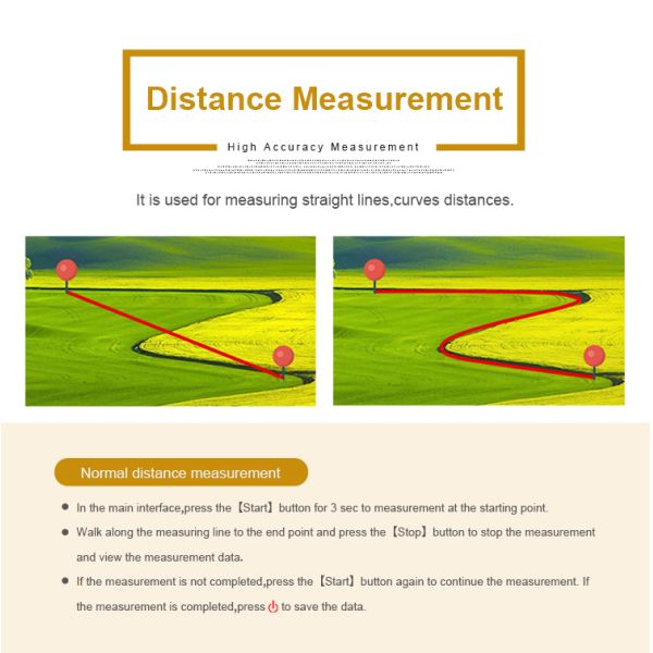 GPS Land Area Distance Measurement Device Handheld GPS Survey Equipment