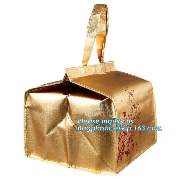Foldable Lunch Insulated Cooler Bag Heated Food Delivery Bag Thermal Pizza Delivery Cooler Bag