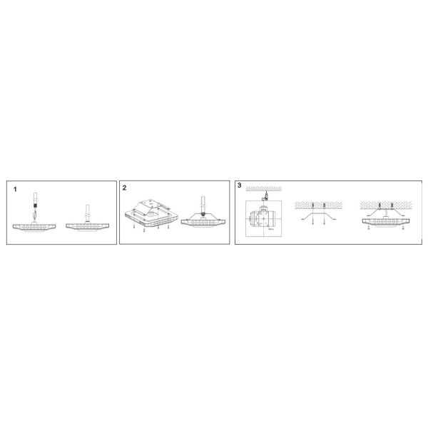 Heat Resistant 120V 19500LM LED Gas Station Canopy Lights