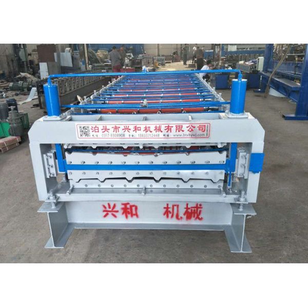 4Ton Double Layer Roll Forming Machine With Carbon Steel 45 Rolling Material